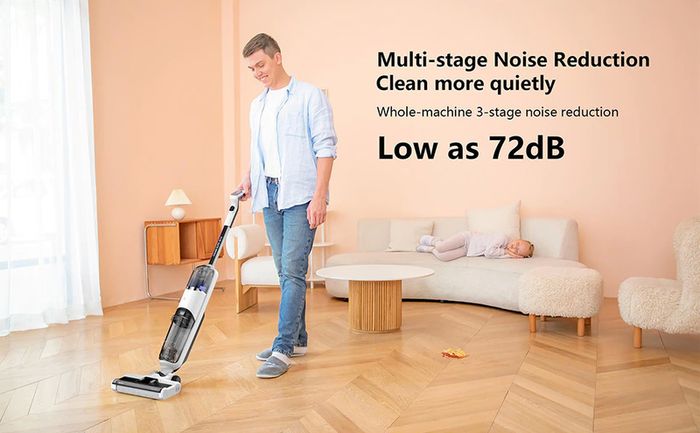 Cordless Wet Dry Vacuum Cleaner For Home All In One Smart Wireless Mop Floor Washer Handheld Household Self-Cleaning