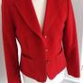 Gerry Weber Red Short wool Blazer Jacket Size 10 Image 7