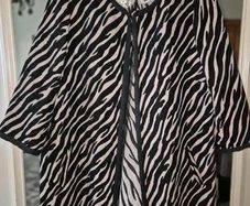 Luxe Zebra Statement Opera/Swing Coat by JD Williams UK 18 (Generous Fit), AV