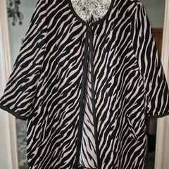 Luxe Zebra Statement Opera/Swing Coat by JD Williams UK 18 (Generous Fit), AV