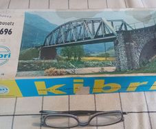 W167 KIBRI Train Model 9696 Railway Bridge Plastic Diorama Decor