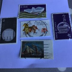 5 Irish stamps