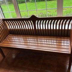 Indoor solid bench