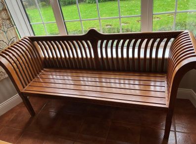 Indoor solid bench