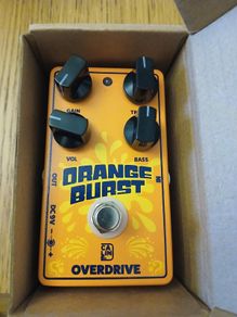 Caline Orange Burst Overdrive Pedal