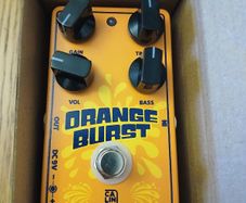 Caline Orange Burst Overdrive Pedal