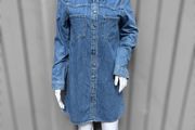 Pre Owned Primark Classic Blue Denim Shirt Dress