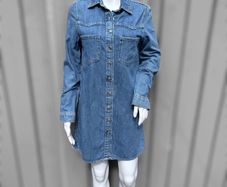 Pre Owned Primark Classic Blue Denim Shirt Dress