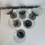Vintage Orrefors Astrid Smoked Glass Aperitif Glasses Set of 6 Simon Gate Image 5