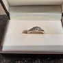 18ct white gold diamond ring 3 stones Image 7