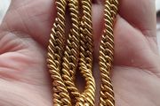 Vintage chunky gold tone chain.