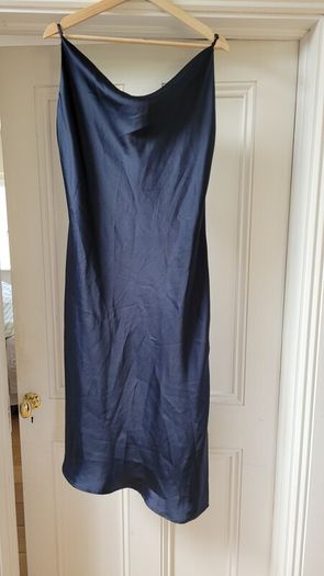 Slideshhow Satin Cami Dress - This Is Blue Not Green!!