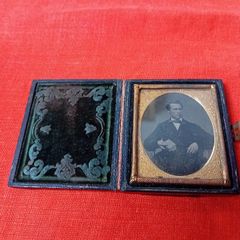 Daguerreotype Miniature Photograph in Case