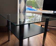 glass coffee table