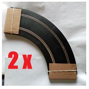 Scalextric C8529: 2x New Radius 2 Track Curves Pack (R2- 90 degrees )