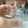 475 - Set of 5 Vintage Clear Glass Cork Screw Top Collectible Decorative Bottles Image 4