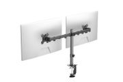 Dual Monitor Arm for 13-32 inch LCD LED PC Screens for Desks, Height Adjustable Arm with Tilt Swivel Rotate, VESA 75/100
