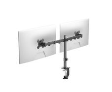 Dual Monitor Arm for 13-32 inch LCD LED PC Screens for Desks, Height Adjustable Arm with Tilt Swivel Rotate, VESA 75/100