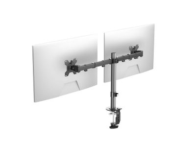 Dual Monitor Arm for 13-32 inch LCD LED PC Screens for Desks, Height Adjustable Arm with Tilt Swivel Rotate, VESA 75/100