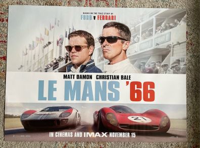 Le Mans 66: Ford v Ferrari - Quad Cinema Poster