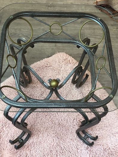 Iron coffee and side tables