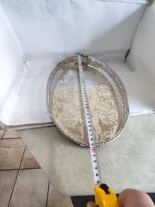 Vintage Silver Plated Tray, Corporate Mark Alpha Plate Viner's of Sheffield,.