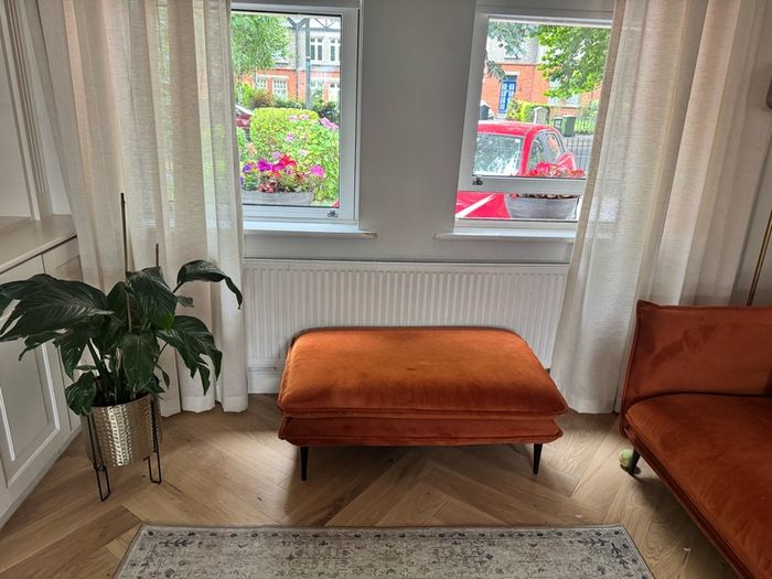 Sofa and footstool