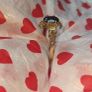 Ruby colour stone ring Image 3