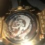 Armani Diesel Men's BAMF Gold-Tone Watch  damaged does not work for parts Image 7