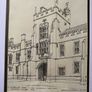Gerald F. McCarthy Original Pen & Ink Drawing  UCC Main Quad Entrance Tower (2012) Image 2
