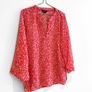 Pre Owned Red & White Patterned Beach Tunic Top Image 2
