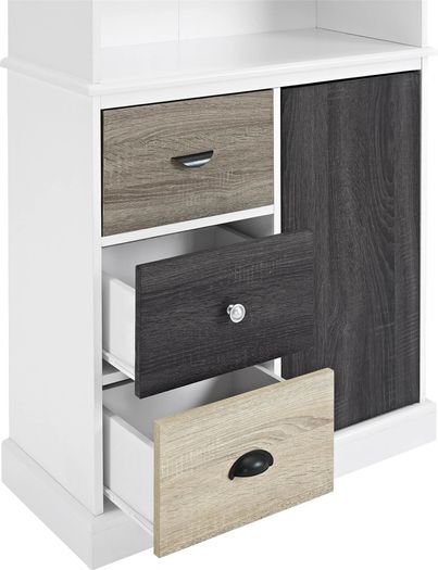 Mercer Storage Bookcase White - 9634096uk