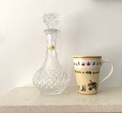 Vintage French Crystal Decanteur 1980s