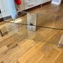 Tv Glass stand, immaculate condition. Image 3