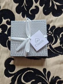 Reversible Croc Grey Coasters x 4