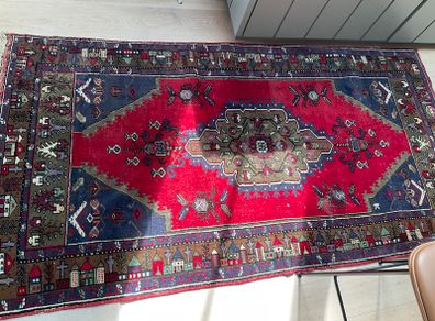 Hand knotted Turkish rug