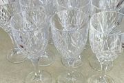15 Galway Irish Crystal  Renmore Goblet Wine Glasses 2 Set of 6 each set is 35.00 euro plus set of 3 glass is 20.00 euro they 20 cm. tall and 8 cm. wide on the top.