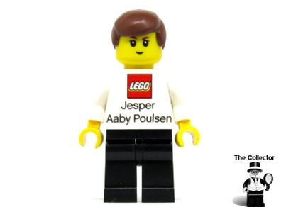 Lego Employee Jesper Aaby Poulsen Business Card Minifigure Very Rare Hard To Find