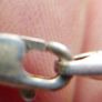 Vintage 925 Sterling Silver Necklace With N Pendant length 16" - 12,5g Image 10