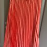 Womens Coral Pink Pleated Bandeau Midi Dress Image 4