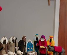 knitted crib 14 pieces( Nativity)