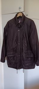 Vintage Dark Brown Leather Jacket