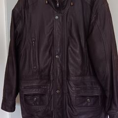 Vintage Dark Brown Leather Jacket