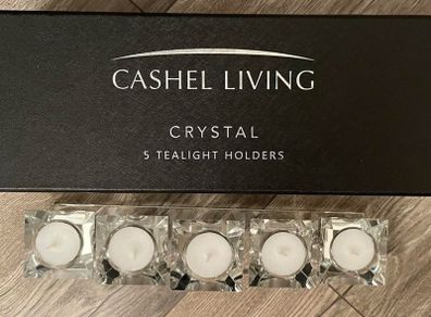 Cashel Living crystal tealight (5) holder