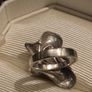 925 Sterling Silver Modernist Ring - Size 6/M Image 7