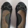 Hush Puppies Candida Pump Black Leather Low Wedge Shoes New With Box UK3 CAN POST Image 7