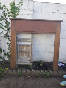 Wooden fireplace surround