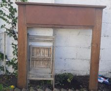 Wooden fireplace surround