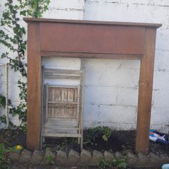 Wooden fireplace surround