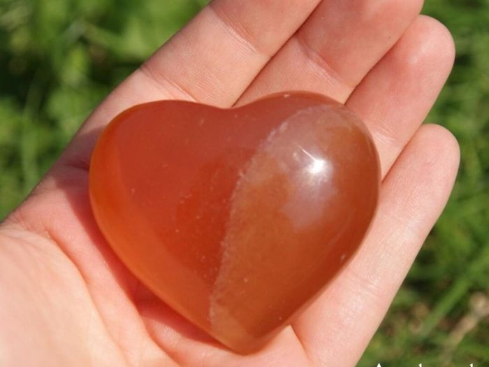 Variety of Crystal Heart Gemstones Rose Quartz, Tigers Eye, Opalite, Clear Quartz, Calcite, and more